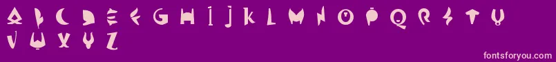 Odin Font – Pink Fonts on Purple Background