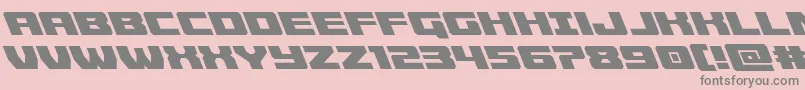 Cruiserfortressleft Font – Gray Fonts on Pink Background