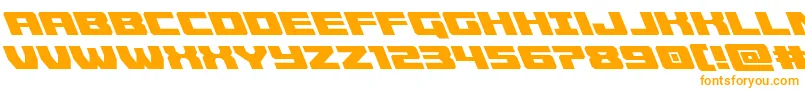 Więcej informacji o czcionce Cruiserfortressleft Czcionka Cruiserfortressleft – pomarańczowe czcionki na białym tle