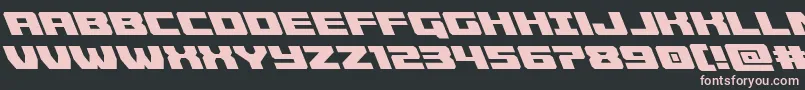 Cruiserfortressleft Font – Pink Fonts on Black Background