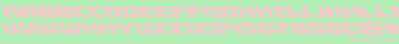 Cruiserfortressleft Font – Pink Fonts on Green Background