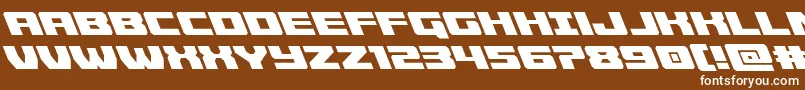 Cruiserfortressleft Font – White Fonts on Brown Background