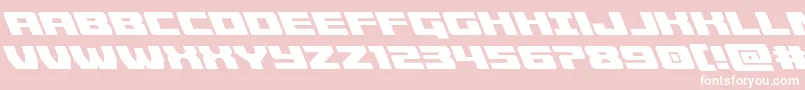 Cruiserfortressleft Font – White Fonts on Pink Background