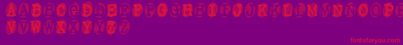 Powdrf Font – Red Fonts on Purple Background