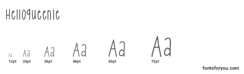 Helloqueenie Font Sizes