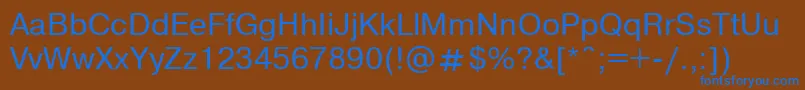 Nthvo Font – Blue Fonts on Brown Background
