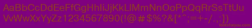 Nthvo Font – Brown Fonts on Purple Background