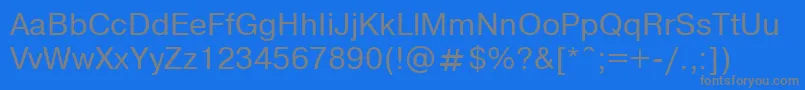 Nthvo Font – Gray Fonts on Blue Background