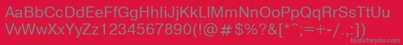 Nthvo Font – Gray Fonts on Red Background