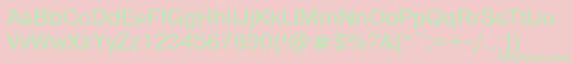 Nthvo Font – Green Fonts on Pink Background