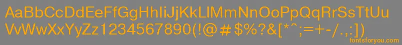 Nthvo Font – Orange Fonts on Gray Background