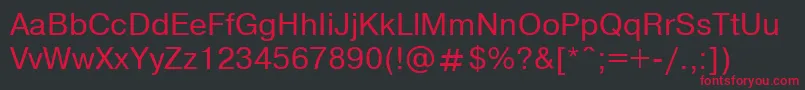 Nthvo Font – Red Fonts on Black Background