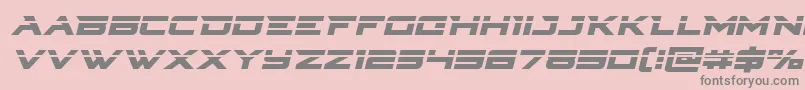 Cyberdynelaserital Font – Gray Fonts on Pink Background