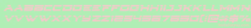 Cyberdynelaserital Font – Pink Fonts on Green Background