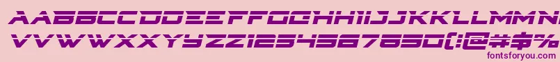 Cyberdynelaserital Font – Purple Fonts on Pink Background