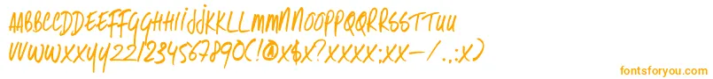 DkSameSameButDifferent Font – Orange Fonts on White Background