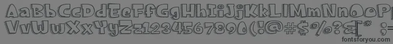 FrancisNicoV0.2 Font – Black Fonts on Gray Background