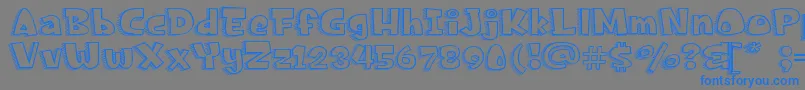 FrancisNicoV0.2 Font – Blue Fonts on Gray Background