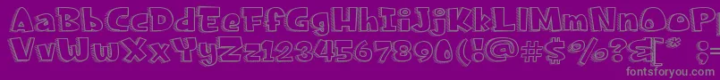 FrancisNicoV0.2 Font – Gray Fonts on Purple Background