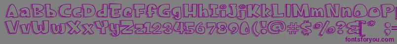 FrancisNicoV0.2 Font – Purple Fonts on Gray Background