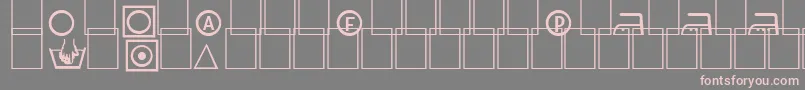 Подробнее о шрифте Labels Шрифт Labels – розовые шрифты на сером фоне