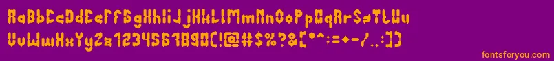 More about AntiqueRetro Font AntiqueRetro Font – Orange Fonts on Purple Background