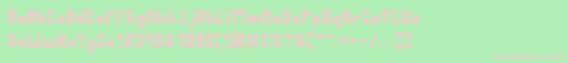 AntiqueRetro Font – Pink Fonts on Green Background