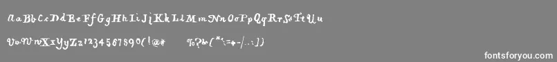 Piratiquavertical Font – White Fonts on Gray Background