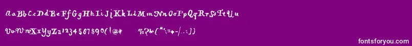 Piratiquavertical Font – White Fonts on Purple Background