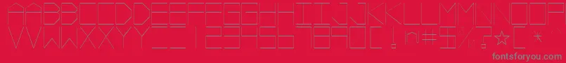 More about Vectorb Font Vectorb Font – Gray Fonts on Red Background