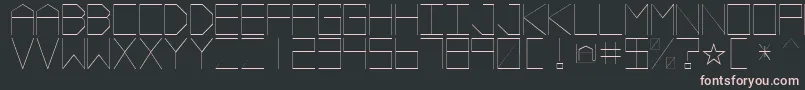 Шрифт Vectorb – розовые шрифты на чёрном фоне