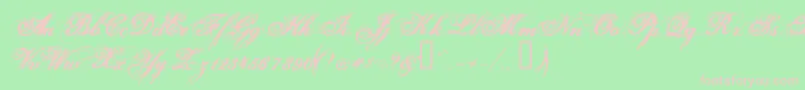 HurricaneSupadupaserif Font – Pink Fonts on Green Background