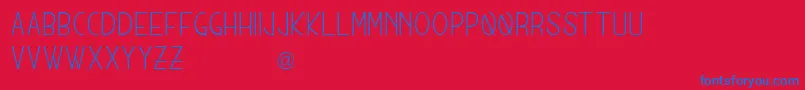 MunichSans-fontti – siniset fontit punaisella taustalla