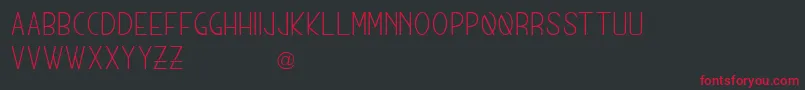 MunichSans Font – Red Fonts on Black Background