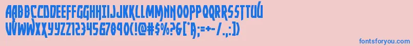 Yankeeclipper Font – Blue Fonts on Pink Background