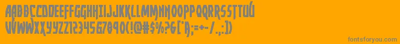 Yankeeclipper Font – Gray Fonts on Orange Background