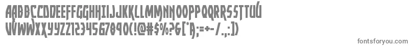 フォントYankeeclipper – 白い背景に灰色の文字