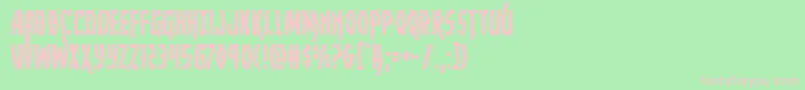 Yankeeclipper Font – Pink Fonts on Green Background