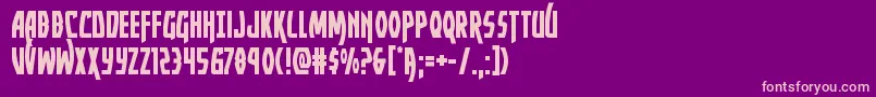 Yankeeclipper Font – Pink Fonts on Purple Background