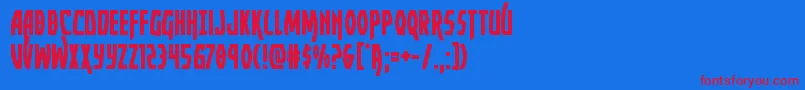 Yankeeclipper Font – Red Fonts on Blue Background