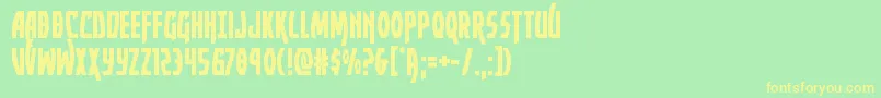 Yankeeclipper Font – Yellow Fonts on Green Background