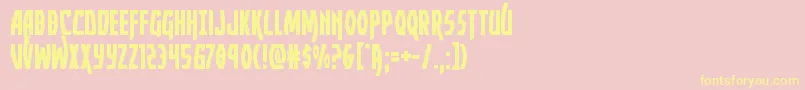 Yankeeclipper Font – Yellow Fonts on Pink Background