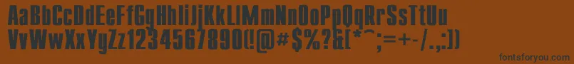 CompactBold Font – Black Fonts on Brown Background