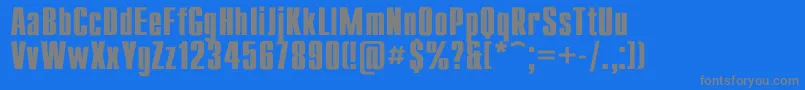 CompactBold Font – Gray Fonts on Blue Background