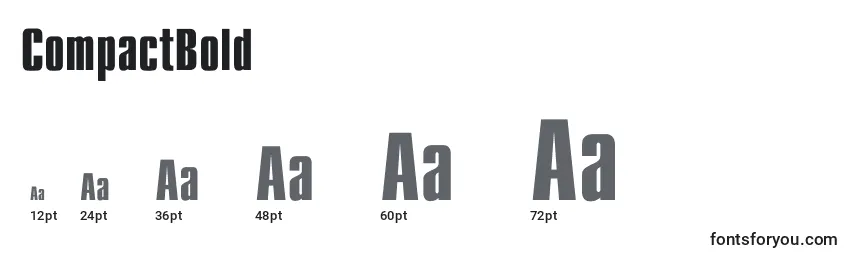 CompactBold Font Sizes