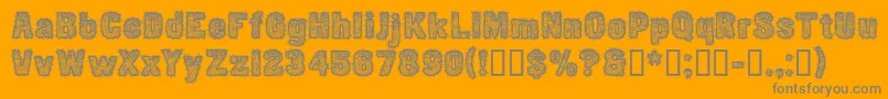 CfetoffedupayspersonalReg Font – Gray Fonts on Orange Background
