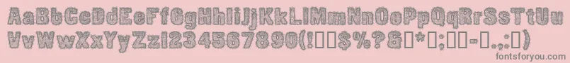 CfetoffedupayspersonalReg Font – Gray Fonts on Pink Background