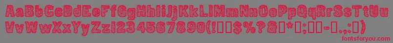 CfetoffedupayspersonalReg Font – Red Fonts on Gray Background