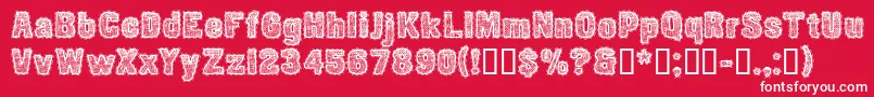 CfetoffedupayspersonalReg Font – White Fonts on Red Background