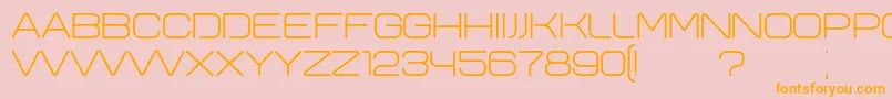 Yeysk Font – Orange Fonts on Pink Background